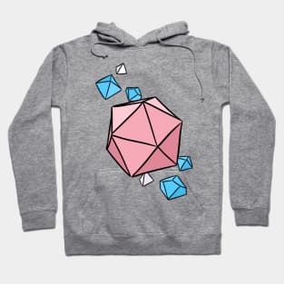 Trans Pride Colors Dice Hoodie